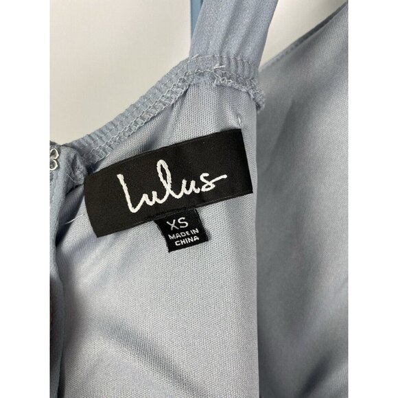 Lulu’s Light‎ Blue Air of Romance Halter Neckline Maxi Flowy Dress Size XS - Picture 11 of 11